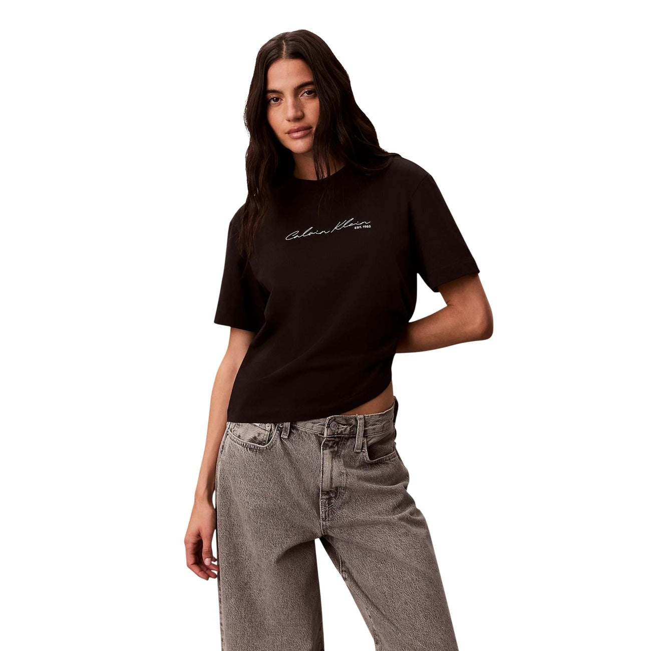 Calvin Klein Jeans T-Shirt Damen – Grau