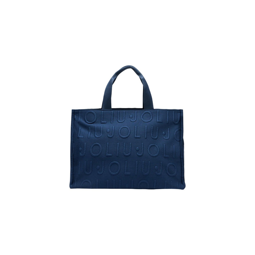 Liu Jo women's bag L TOTE LOGO BUBBLE, blue