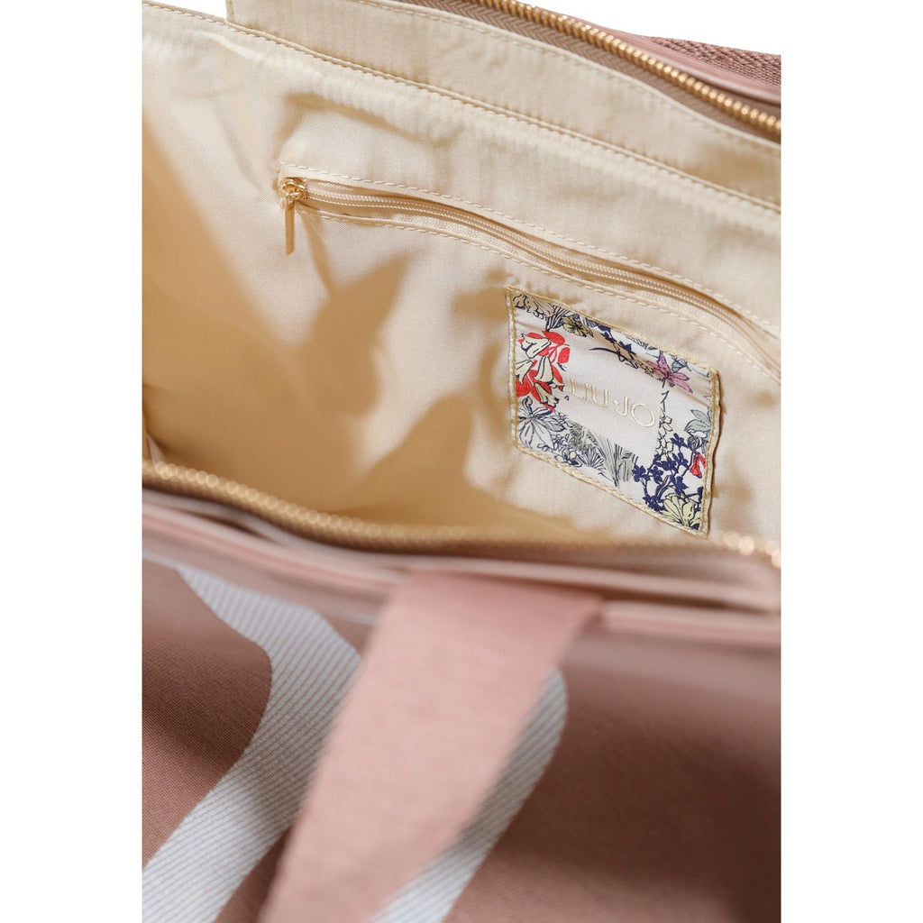 Liu Jo women's bag 2 L TOTE MONOGRAM, pink