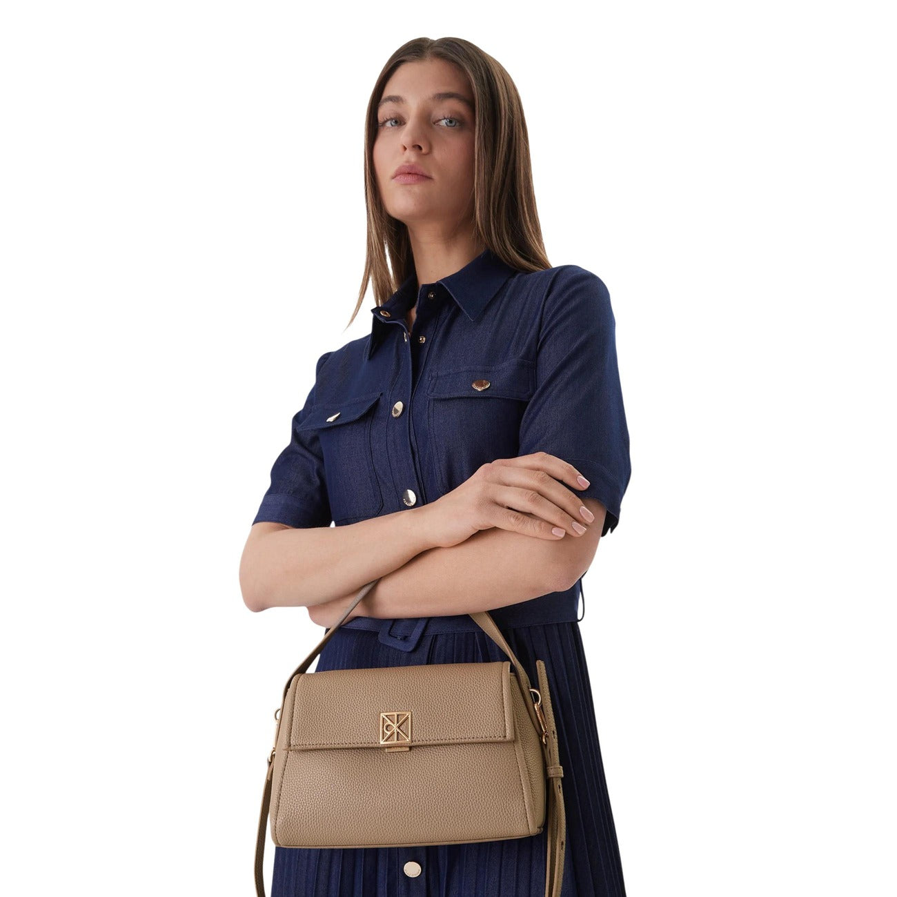 Calvin Klein women's bag LV04F3425G, beige