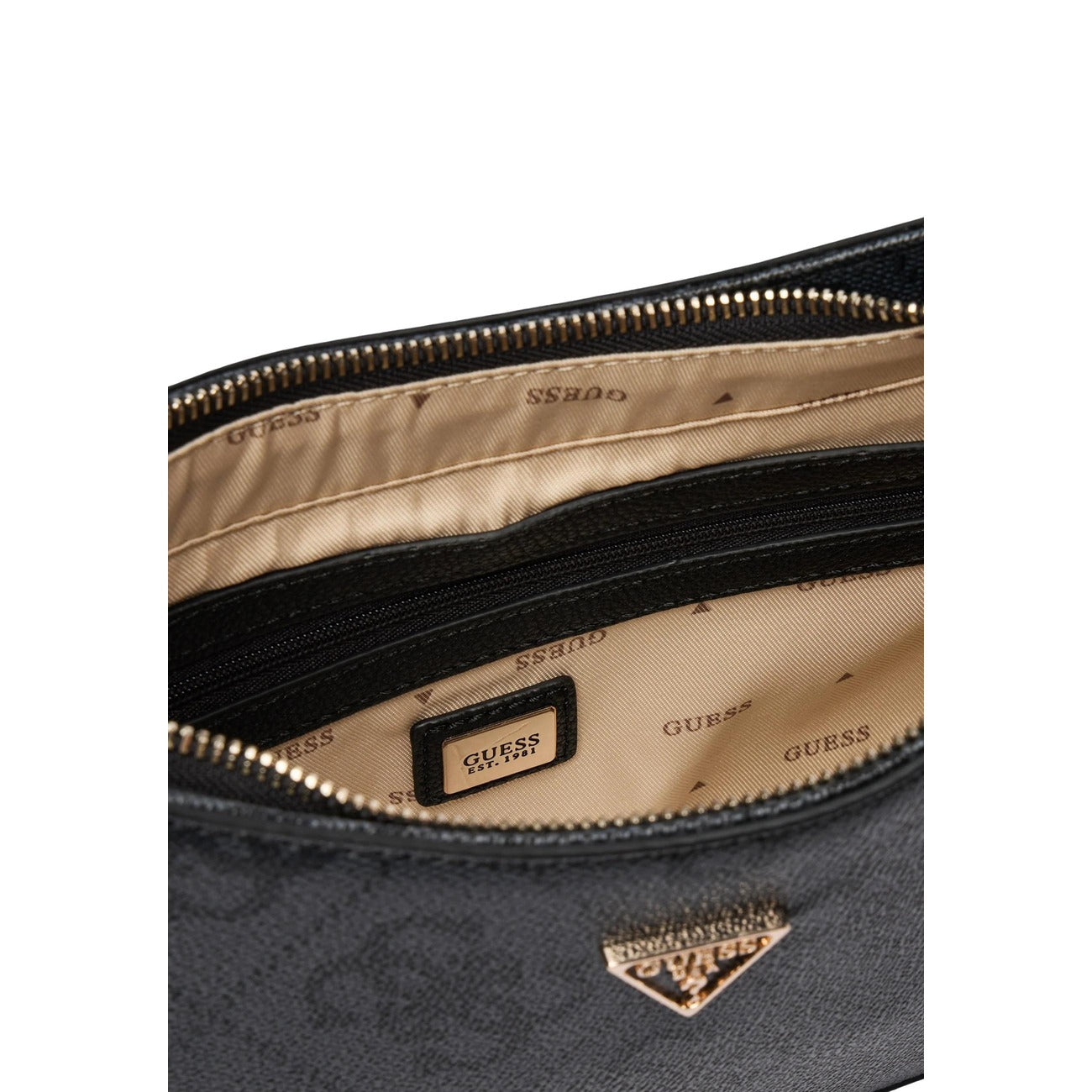 Guess women's bag NOELLE II TOP ZIP SHOULDER BAG, grey