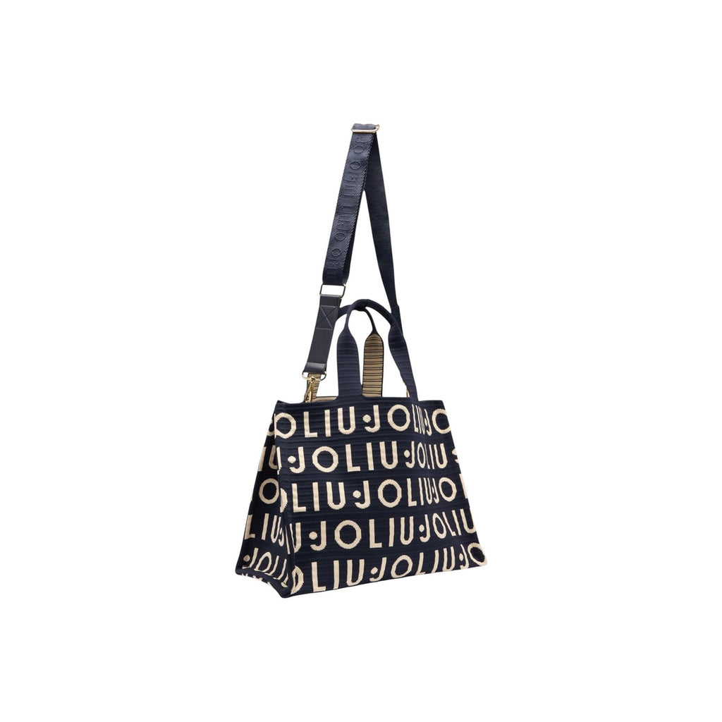 Liu Jo women's bag L TOTE KNITTED LOGO, black