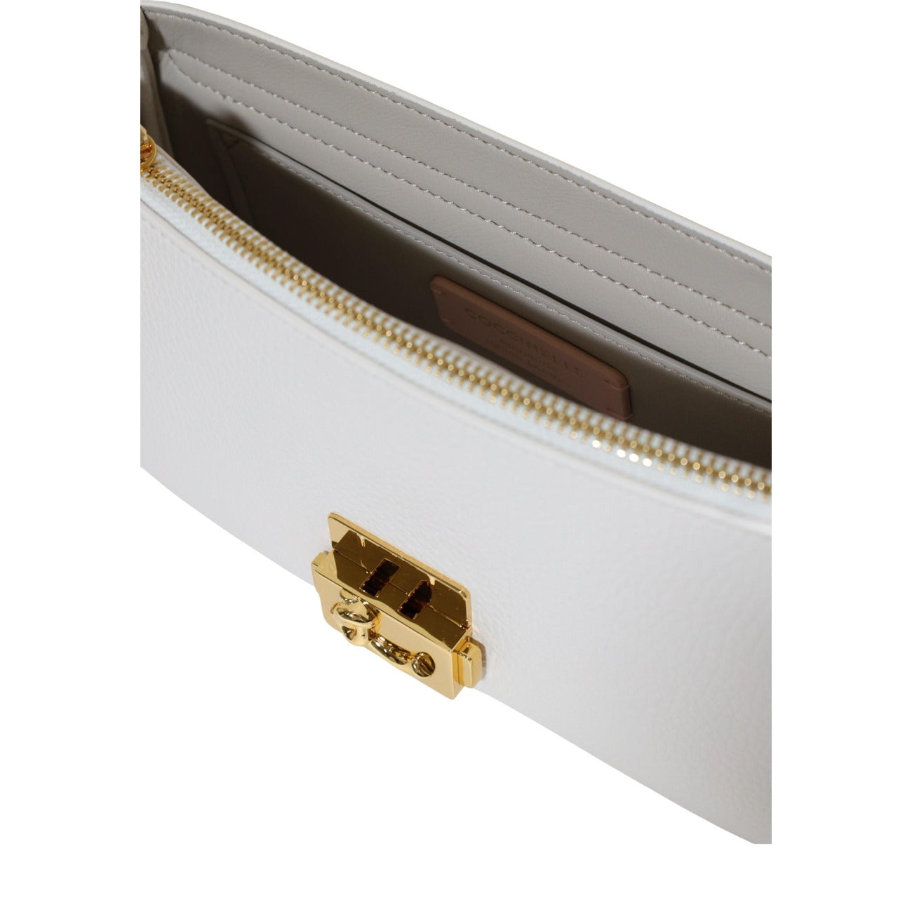 Sac Coccinelle femme C-ME LOCK blanc