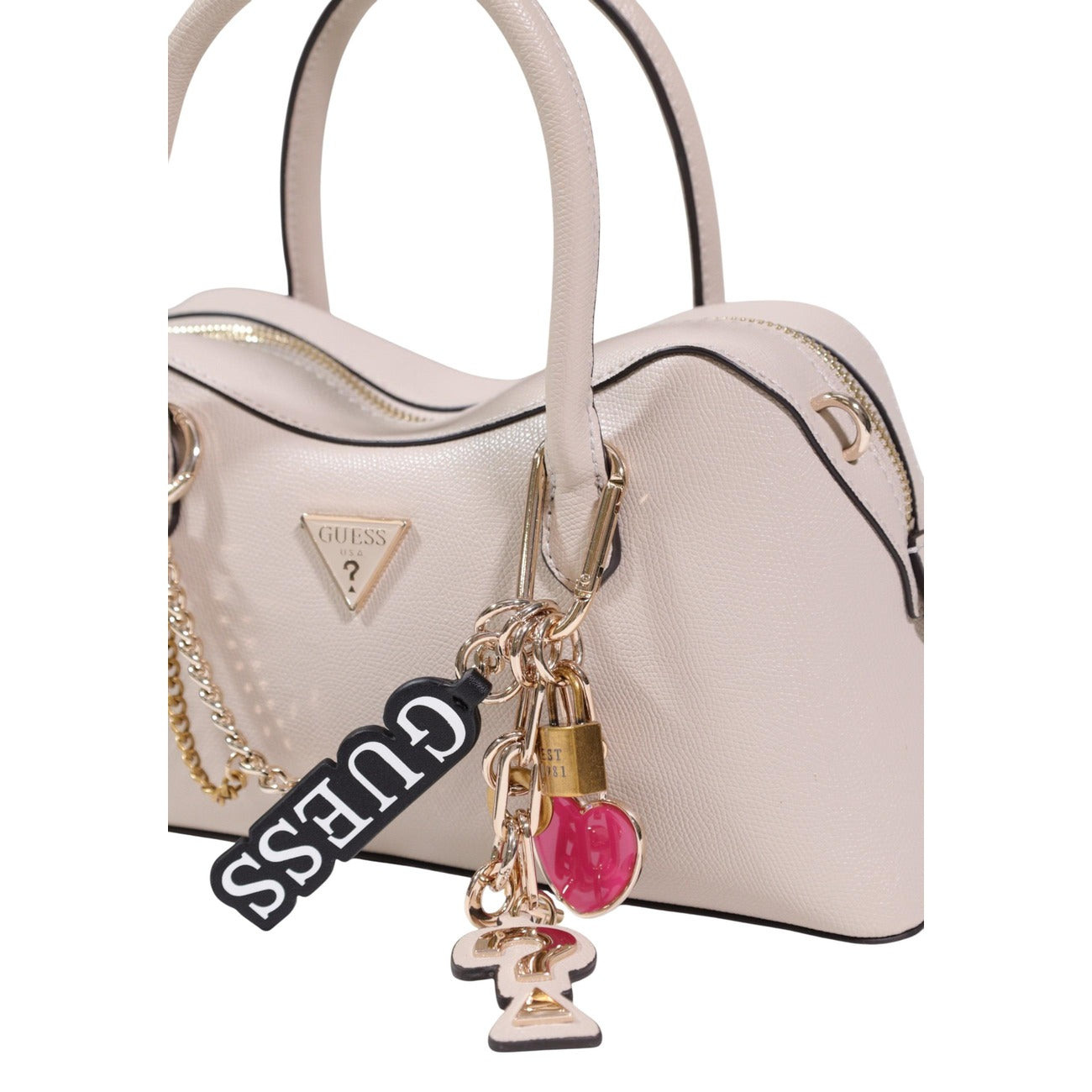 Guess women's bag DAVINA SATCHEL, beige