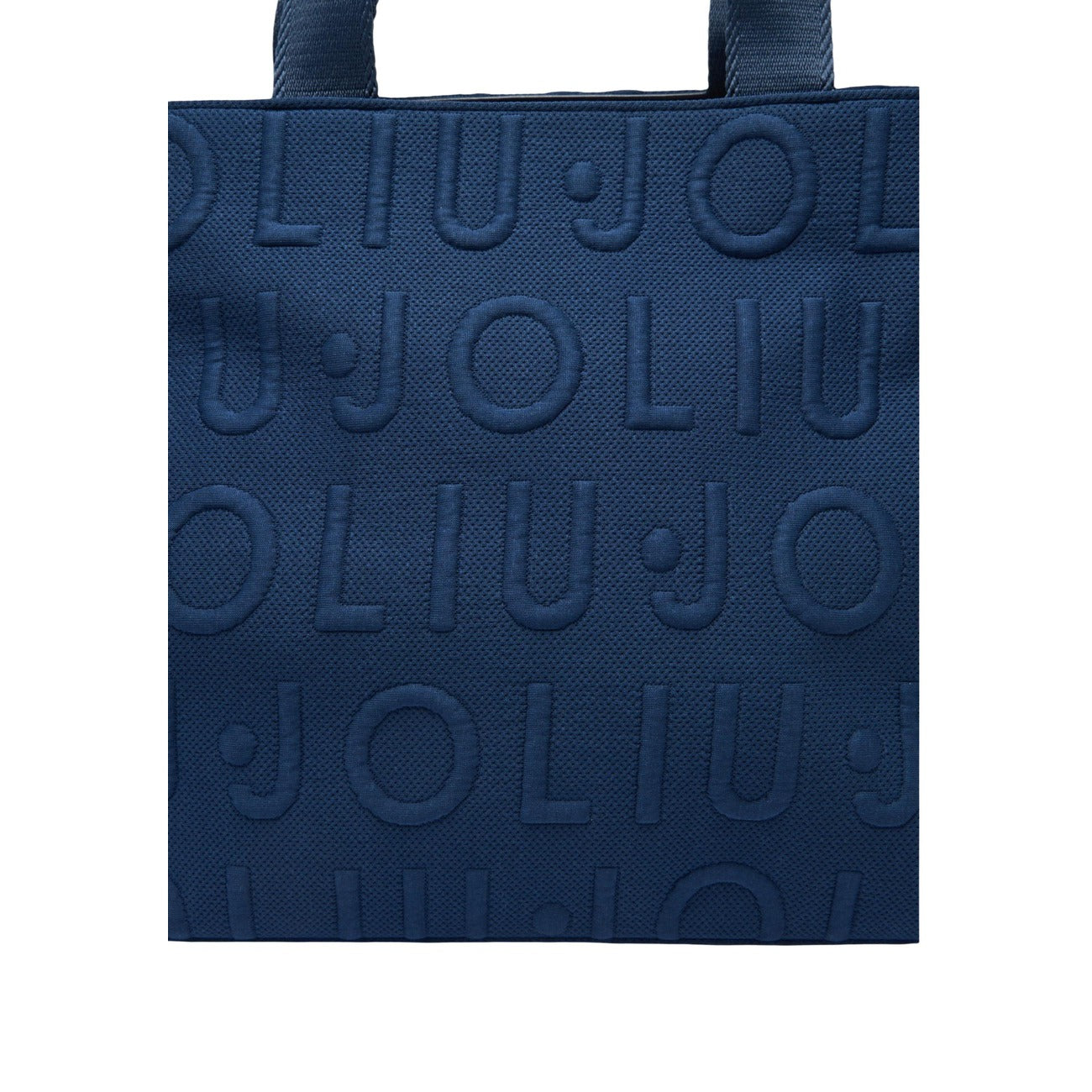 Liu Jo women's bag L TOTE LOGO BUBBLE, blue