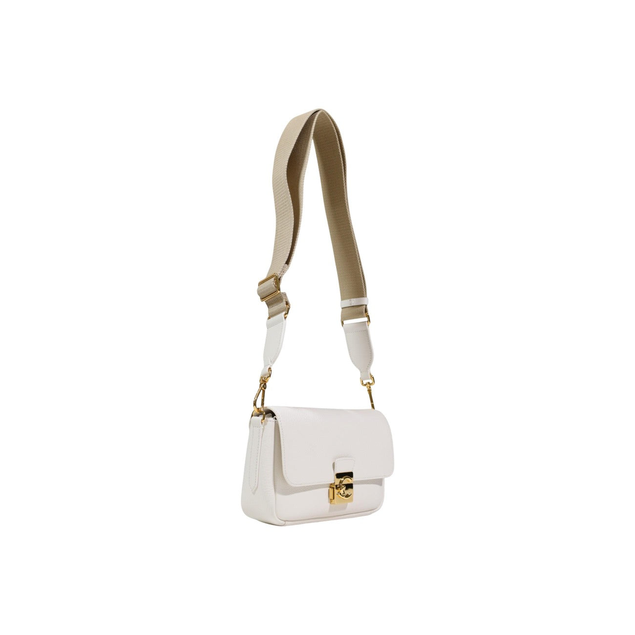 Sac Coccinelle femme C-ME LOCK blanc