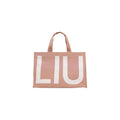 Liu Jo women's bag 2 L TOTE MONOGRAM, pink