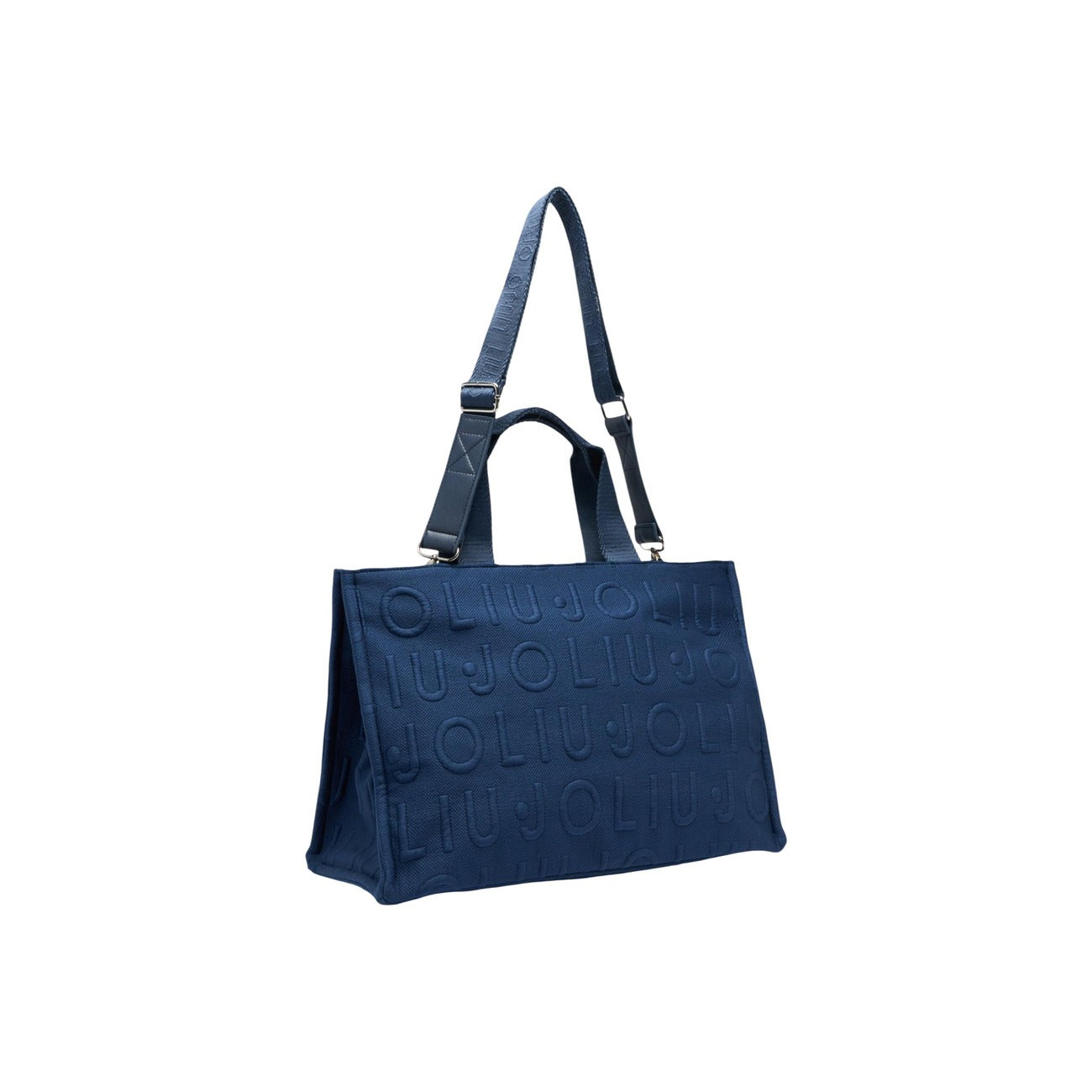 Liu Jo women's bag L TOTE LOGO BUBBLE, blue